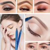 6pcs Pull Cord Peel-off Brow Pencil Waterproof Eye Brow Pencils for Marking, Filling And Outlining, Microblading Eyebrow Pencil for Brow Permanent Makeup (Blue Paper-Deep Brown Core)