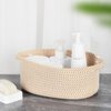 Ladkew 2 Pieces Small Cotton Woven Rope Storage Baskets for Organizing,basket for gifting, Storage Bins，rope basket set
