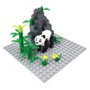 Sufeasdf Barn and Farm Building Block Set B, Panda, Cow Pen, Horse Pen, Chicken Coop, Compatible with Lego 853792 Accessory for Ages 6-12