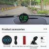 ACECAR Digital GPS Speedometer New HUD Car Head Up Display LCD Display with MPH Digital Speed Compass Direction Driving Distance Altitude Overspeed Alert for All Vehicle
