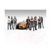 Car Meet 3" 8 Piece Figure Set for 1/24 Scale Models by American Diorama 76426-27-28-29-30-31-32-33