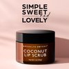 Brooklyn Botany Lip Scrub Exfoliator 1 oz – Lip Moisturizer for Dry Lips and Chapped Lips – Gentle Lip Exfoliator for Smooth and Brighter Lips – Coconut Flavor