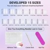 KQueenest Thick Cat Eye Gel Nails Press ons, Glitter Press on Nails Short Square, Sparkle Bling Fake Acrylic Nails Glue on Short, Shiny Cute Small False Nails Set for Manicure 30 Pcs, Neon Hot Pink