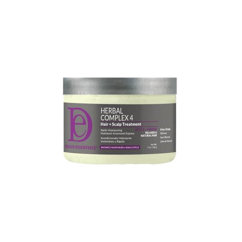 Design Essentials Herbal Complex 4 Hair & Scalp Treatment, Alleviate Dry Scalp and Promote Growth, 5 Fl Oz.
