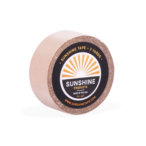 Sunshine Extended Wear Hair System Tape Roll Adhesive Wig Tape - Brown Liner Hair Tape - Long Las...