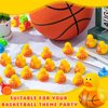 DEEKIN 24 Pieces Basketball Mini Rubber Duckies Bulk Sports Themed Rubber Ducks Basketball Mini Ducks Durable Ducky Bath Toy Set for Party Shower Pool Favors Treasure Chest Sports Events Summer