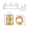 Heat Set Insert Tip for M3 with Qty 100 M3 Inserts.3D Printing Accessories.Compatible with Weller SP40NUS/Hakko FX-888D/900M and T18 Irons, Soldering Iron Tips for Threaded Inserts