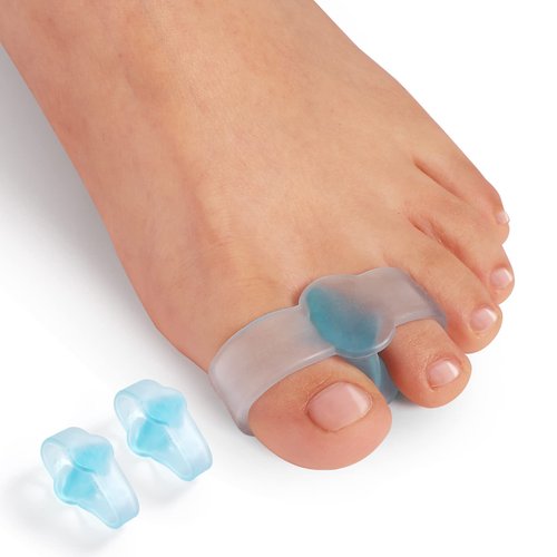 Promifun Bunion Corrector, Toe Separators with 2 Loops, 10 Pack of Gel Toe Corrector, Big Toe Spacer for Bunion Pain and Overlapping Toe