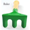 Nua Garden Tool Set 3 Pieces of Mini Metal rake Shovel TRO Knife Beach Sandbox (Suitable for Children Over 3 Years Old)
