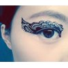 Eye shadow Tattoo Sticker 20pcs /10 Pairs Temporary Eye Tattoo Makeup Transfer Stickers Eyeliner Eyeshadow Sticker Eyes Makeup Party Lace Stickers on Face