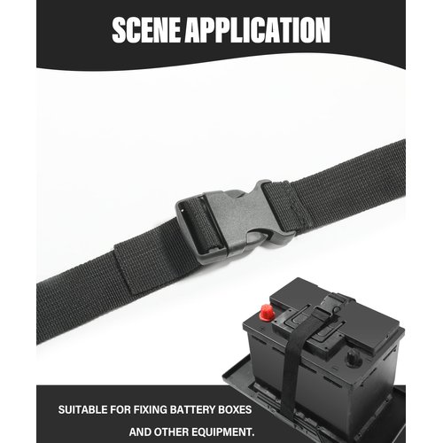 AOCISKA 39 Inch Battery Strap with Buckle,Battery Tie Down Strap,Battery Box Strap,Quick-Release Polypropylene Webbing Strap,Safely Secures Your Battery Box,Battery Straps for Cars Trucks Boats