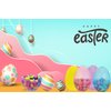 Fillable Easter Eggs Jumbo 6 InchTranslucent (6-Pack) Colorful Plastic Jumbo Easter Eggs, Stands Upright, Perfect For Easter Egg Hunt, Surprise Egg, Easter Hunt,6" Giant Fillable Eggs