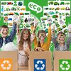 8 Sheets (96PCS) Garbage Truck Temporary Tattoos Themed Birthday Party Supplies Favors Decorations Stickers for Kids Gifts Classroom School Prizes Rewards