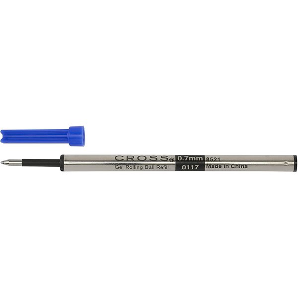 Cross Gel Roller Ball Pen Refill, Medium Conical Tip, Blue Ink, 1-Pack