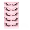 Rneracle 5 pairs Embrace the Festive Spirit with Reusable,Transform Your Look with Manga Lashes, Cat Eye Lashes, and Natural Lashes. Perfect for Any Occasion! (Flared Lashes - Cat Eye)