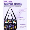 Bingo Bag with Pockets for Bingo Daubers Dabbers Dobbers Black Bingo Bag for Bingo Stuff Supplies Bingo Game Accessories for Bingo Lovers Players Bingo Prizes for Adults Seniors Elderly Juego de Bingo