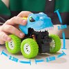 lalalark 3 Pack Monster Truck Toy, Dinosaur Toys for 3 4 5 Year Old Boys, Friction Power 360° Rotating Push and Go Cars, Bumping Up and Down Action, Christmas Birthday Gifts for Kids 3-5