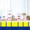 JU XIN 2Pcs Party Tablecloth for Big Eyes Minionss |70.8 x 42.5 Inch| Yellow Cartoon Eyes Birthday Party Supplies