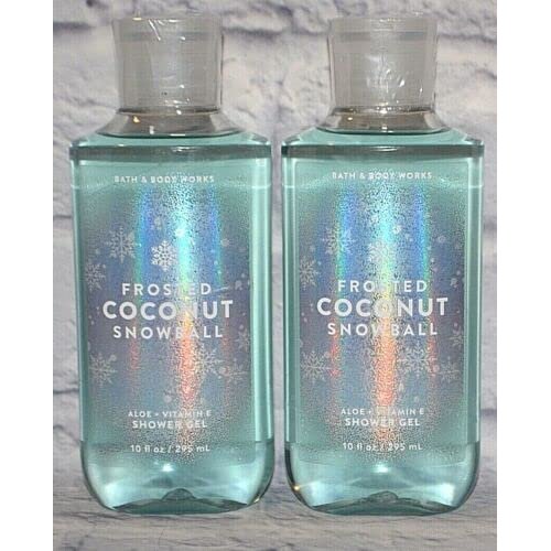 Bath & Body Works Shower Gel Gift Sets For Women 10 Oz 2 Pack (Frosted Coconut Snowball)