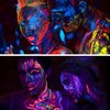 12 Pack Glow in The Dark Paint, Glow in The Dark Face Body Paint Glow Sticks Makeup Face Painting Kits for Kids Adult, Birthday Party Neon Face Paint Crayons for Halloween and Parties (12 Colors)