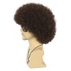 VGbeaty Afro Fluffy Wig for Men or Women Short Curly Dark Brown Rocker Wig California Halloween Hippie Party Cosplay Costume Wig (Dark Brown)