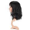 FAELBATY Black Wigs With Bangs Shoulder Length Bob Wig for women Synthetic Cosplay Wig Black Bob Wig for Girl Costume Wigs (14" Black Color)