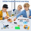 STEM Robotics Kit 6 Set Science Experiments Project Activities for Kids 6-8 8-12 Engineering Building Toy Electronic Motor Robot Craft for Boy 5 6 7 8 9 10 12+ Year Old Girl Gift Summer Outdoor Toy