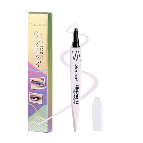 White Eyeliner Liquid Liner Long Lasting Waterproof Eyeliner Pencil, Precision Felt Eyeliner, Ultra Fine Felt-Tip, Smudge-Proof Matte Colored Eyeliners, Neon Colorful Eye Liner Makeup(A 08 White)
