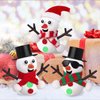 GYGOT 6 Pack Christmas Crafts for Kids,Build a Snowman Kit,Christmas Stocking Stuffers for Girls, Boys,Modeling Clay DIY for Holiday Activities