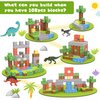Magnetic Blocks 108PCS Magnetic Building Blocks for Boys 6-8 with 6 Dinosaur Toys, Magnetic Building Blocks Toddler Toys for 6+ Year Old Boys & Girls, Creative Kids Games Kids Toys