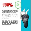 EquiVizor 95% UV Eye Protection (Mini) Horse Fly Mask with Nose - Uveitis, Corneal Ulcer, Light Sensitive. Designed to Stay On Your Horse, Off The Ground.