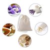Pangda 100 Pieces Drawstring Cotton Bags Muslin Bags for Storage, Teas, Spices, Soaps, Candy, Jewellery, Wedding Party Favors and DIY Craft Home Decor (4 x 3 Inches)
