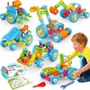 MOONTOY STEM Toys for 3 4 5 6 7 8+ Year Old Boy Valentines Birthday Gift Toddler 3-5 Block Stem Kits Building Toys for Kids Ages 4-8 5-7 6-8 4-6 8-12 Erector Set Educational Creative Activities 118pcs