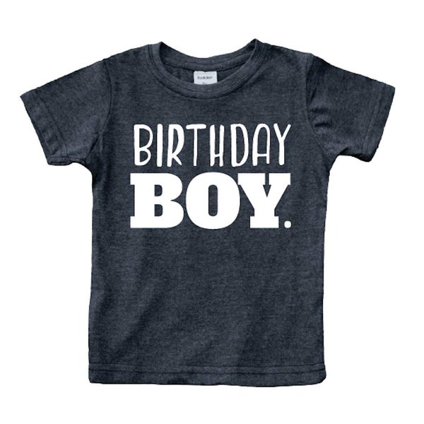 Birthday boy Shirt Toddler Boys Outfit First Happy 2t 3t 4 Year Old 5 Kids 6th (Charcoal Black, 5 Years)