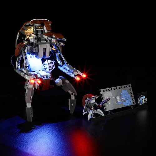 Mililier LED Light Kit for Lego 75381 Droideka Set, Compatible with Lego 75381 Building Blocks Model(Not Include Blocks Set)