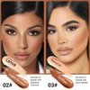 evpct 4 Colors Contour Stick Makeup Set Concealer Stick Cream Contouring Contour Palette Makeup Kit for Beginners Nose Bronzer Stick Liquid Contour Face Highlighter Makeup contorno maquillaje 02+03