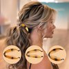 18 Pieces Banana Hair Clips Classic Clincher Combs Ponytail Hair Comb Fishtail Hair Holder Double Banana Clip Set for Women Girls, 6 Styles