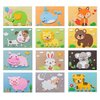 Lovyan 3D EVA Foam Stickers for Toddlers 12PCS Sticky Foam DIY Craft Preschool Art Class Drawing Sticker Puzzle Art Kit for Kids Boys Girls (Animals)