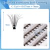 Individual Lashes PAFUWEI 80 Pieces Individual Cluster Lashes, 20D Eyelash Extensions, Lash Ribbons Cluster False Lashes C Curl 0.07mm Thickness Length 9mm
