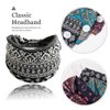 YBSHIN Boho Headbands Elastic Wide Nurses Knot Hair Bands Ear Protection Head Wraps Yoga Workout Sweatbands Stretch Running Sport Head Bands for Women 3Pcs
