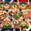 Kepeel 96 Pcs Hunting Camo Party Paper Plates Napkins, Oh Deer Baby Shower Birthday Party Decorations Supplies Disposable Dinnerware Tableware for Kids, Serves 24