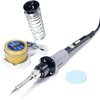 YIHUA 947-V Soldering Iron Kit with 3 LED Lights, Temperature Control, 5 Premium Solder Tips, Desoldering Pump, Indicator & ON/OFF Switch-60 Watts Soldering Iron, Solder Wire, Tip Cleaner, and more.