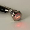 ESUPPORT 12V Car Auto Red LED Light Momentary Speaker Horn Push Button Metal Toggle Switch 19mm