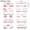 10 Sheets Glitter Birthday Party Temporary Face Tattoos Stickers for Women Happy Birthday Fake Tattoos Makeup Stickers Accessories Face Decals for Birthday Party Decorations Surprises