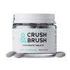 Crush & Brush Toothpaste Tablets-Mint Charcoal Glass JAR - 60g ~ 80 Tablets