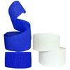 Blue and White Crepe Paper Streamers (2 Rolls Each Color) MADE IN USA!