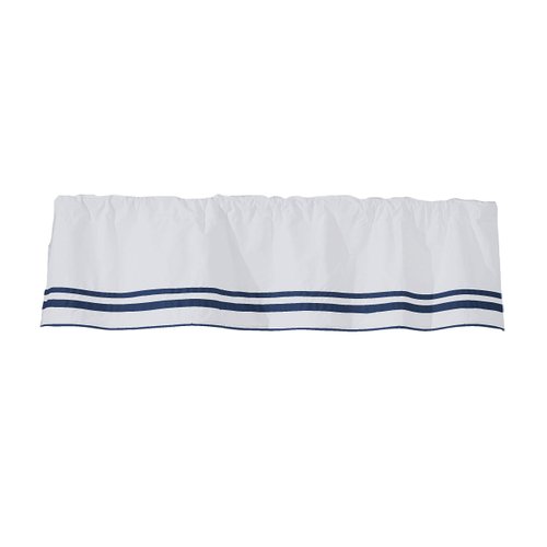 Baby Doll Bedding Soho Window Valance, Navy