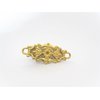 Generic 2 small tiny gold metal filigree hair pin alligator clips for fine thin hair
