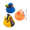 Fun Express Fish Rubber Duckies (Set of 12) Under The Sea and Ocean Party Favors and Supplies