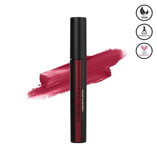 Armaf Beauté Crème Touch Liquid Lipstick For Women, Hydrating, Soft Matte Finish | Deep Carmine